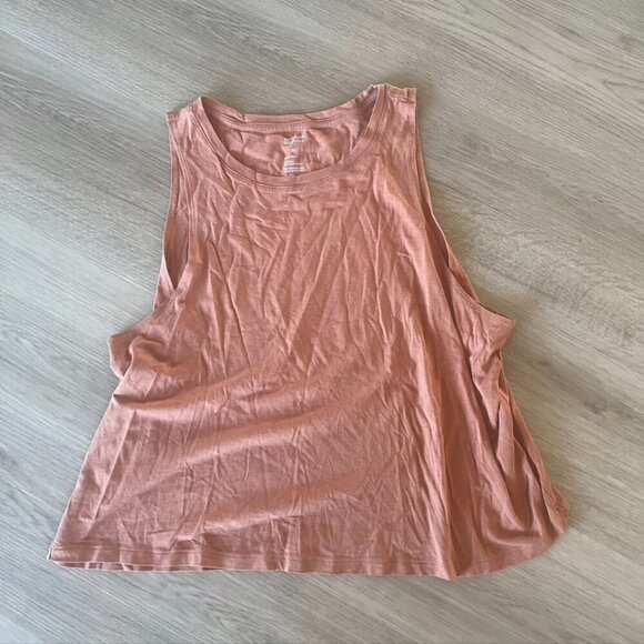 Girlfriend Collective Cupro High Neck Tank top rust orange XL - Picture 1 of 7